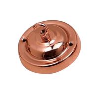 Metal Cone Lampshade 22cm, Copper Industrial Ceiling Pendant Light Shade, Easy Fit E27 B22, Retro Vintage Style for Kitchen, Living Room, Hallway, Bar, Loft - Reducer Ring Included