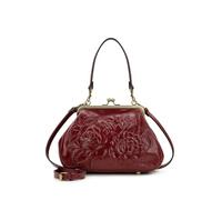 Vintage Rose Tooled Frame Bag by Patricia Nash, Maroon, M