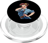 Vintage Rosie The Riveter PopSockets PopGrip for MagSafe