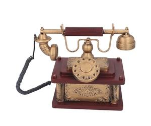 Vintage Rotary Dial Landline Telephone Decor, Antique Phone Decoration, Retro Wired Desk Ornament with Nostalgic Elegance for Home Office Living Room, Iron Vintage