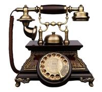 Vintage Rotary Dial Telephone - Retro Corded Landline Phone for Home & Office Decor, Classic Old Fashioned Design, Ideal for Living Room & Nostalgic Touch.
