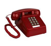 Vintage Rotary Landline Telephone European Style Old Fashion Retro Decor Phone,Red