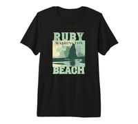 Vintage Ruby Beach Washington Premium T-Shirt