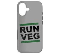 Vintage Run Veg Vegan Plant Based Endurance Athlete Design Case for iPhone 17