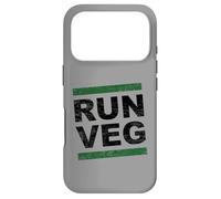 Vintage Run Veg Vegan Plant Based Endurance Athlete Design Case for iPhone 17 Pro