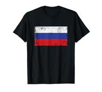 Vintage Russian Banner Fan Russia Flag Retro T-Shirt