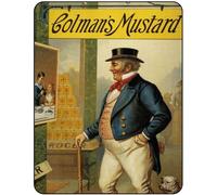 Vintage Rustic Advertising Retro Wall Tin Plaque 20x15cm - Pub Shed Bar Man Cave Home Gift Metal Sign - Colman's Mustard inspired