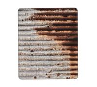 Vintage Rusty Metal Light Mouse Pad Gaming Mouse Mat Non-Slip Rubber Funny Mousepad for Computer Laptop Gamer 7.9x9.4 inch