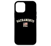 Vintage Sacramento USA American Flag CA Souvenir Retro Case for iPhone 12 mini