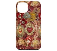 Vintage Sacred Heart Mosaic Sun Collage Celestial Trendy Case for iPhone 13