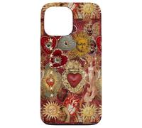 Vintage Sacred Heart Mosaic Sun Collage Celestial Trendy Case for iPhone 13 Pro Max