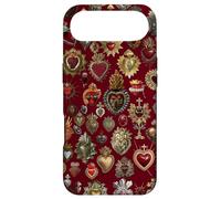 Vintage Sacred Mosaic Heart Collage Red Religious Mystical Case for iPhone Air