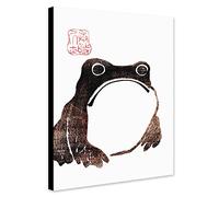 Vintage Sad Frog - Japanese Art by Matsumoto Hoji - Wrapped Framed Canvas Wall Art - Various Sizes (A1 [81cm x 61cm])