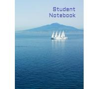 Vintage Sailboat Aesthetic Graph Paper Notebook: 8.5 x 11 inches, 240 Pages, 5x5 mm Quad Ruled Grid, Large Nautical Journal for Students