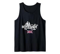 Vintage Sailboat and Union Jack Flag Manchester England UK Tank Top