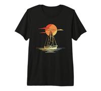 Vintage Sailing Line Art Sailor Premium T-Shirt