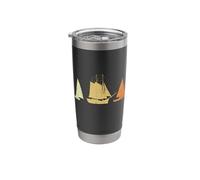 Vintage Sailing Ships Captain Wingsails Stainless Steel Insulated Tumbler