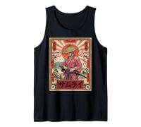 Vintage Sakura Samurai Warrior Japanese Art Retro Japan Tank Top
