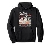 Vintage Salem Book Club Witchy Witch Spooky Season Halloween Pullover Hoodie