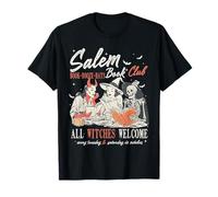 Vintage Salem Book Club Witchy Witch Spooky Season Halloween T-Shirt