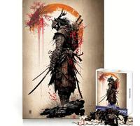 Vintage Samurai Jigsaw 1000 Pieces for Adults Focus Enhance Casual Relaxation Smooth Cut Lovely Gift (50x75cm)