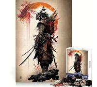 Vintage Samurai Jigsaw Puzzles for Adults 1000 Piece Intellectual Fun Peaceful Hobby Sharp Cut Unique Gift (38x52cm)