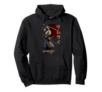 Vintage Samurai Warrior Bushido Japanese Rising Sun Pullover Hoodie
