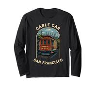 Vintage San Francisco Cable Car Vintage Travel Route Street Long Sleeve T-Shirt