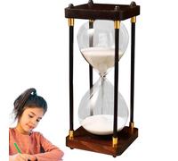 Vintage Sand Glass, 60 Minute Hourglass Glass - Retro Sand Timer | Decorative Time Management Assistant, Creative Hourglass for Living Room, Workplace