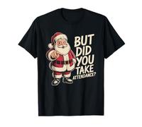 Vintage Santa Claus School Secretary Take Attendance T-Shirt