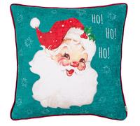 Vintage Santa Festive Piped Polyester Filled Cushion Evans Lichfield Multi 43cm x 43cm