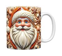 Vintage Santa Mug - 350ml Santa Claus Christmas Coffee Mug | Christmas Mugs Coffee Mug, Santa Claus Coffee Mug Christmas Mugs, Ceramic Mug For Coffee, Tea, Chocolate Ca