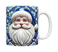Vintage Santa Mug - 350ml Santa Claus Christmas Coffee Mug | Christmas Mugs Coffee Mug, Santa Claus Coffee Mug Christmas Mugs, Ceramic Mug For Coffee, Tea, Chocolate Ca