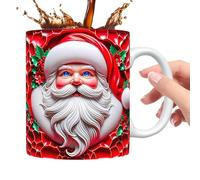 Vintage Santa Mug - 350ml Santa Claus Christmas Coffee Mug | Christmas Mugs Coffee Mug, Santa Claus Coffee Mug Christmas Mugs, Ceramic Mug For Coffee, Tea, Chocolate Ca