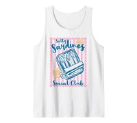 Vintage Sardine Core Tinned Fish Retro Mediterranean Food Tank Top
