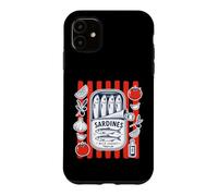 Vintage Sardine Tinned Fish Retro Coastal Sardine Case for iPhone 11