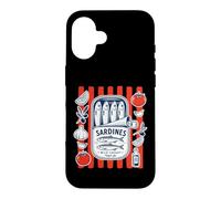 Vintage Sardine Tinned Fish Retro Coastal Sardine Case for iPhone 16