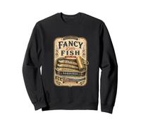 Vintage Sardines Olive Oil Retro Mediterranean Seafood Sweatshirt
