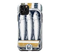 Vintage Sardines Retro Sardine Tin Coastal Seafood Lover Case for iPhone 11 Pro