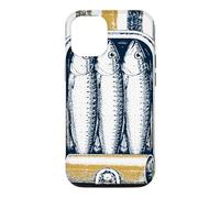 Vintage Sardines Retro Sardine Tin Coastal Seafood Lover Case for iPhone 12/12 Pro