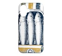 Vintage Sardines Retro Sardine Tin Coastal Seafood Lover Case for iPhone 16