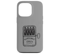 Vintage Sardines Tin Retro Canned Fish & Gourmet Motif Case for iPhone 13 Pro