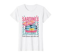 Vintage Sardines with Lemon Mediterranean Seafood T-Shirt