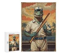 Vintage Saurian Slugger 5, 300 PCS Decorative Jigsaw for Grown-Ups, New Year Puzzle Gift - for Quiet Evenings And Focused Play