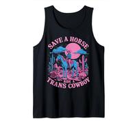 Vintage Save A Horse Ride A Trans Cowboy Trans Pride LGBTQ Tank Top