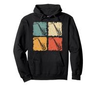 Vintage Saxophone Saxophonist Player Jazz Music Lover Pullover Hoodie