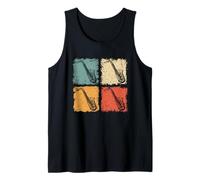 Vintage Saxophone Saxophonist Player Jazz Music Lover Tank Top