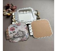 Vintage Scallop Lace Cutting Die, Retro Floral & Themed Paper Craft Dies for Scrapbooking, Card Making, DIY Journaling, Precision Cutting for Handicraft Enthusiasts (Antique)