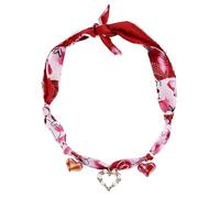 Vintage Scarf Necklace for Women,Adjustable Bandana Choker Silk Leopard Pearl Necklace Boho Beach Ceramic Jewelry Leaf Butterfly Starfish Coin Pendant Necklaces Summer Holiday Jewelry, L, Acrylic, No