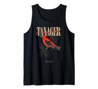 Vintage Scarlet Tanager Bird Watching Art Nature Love Birds Tank Top
